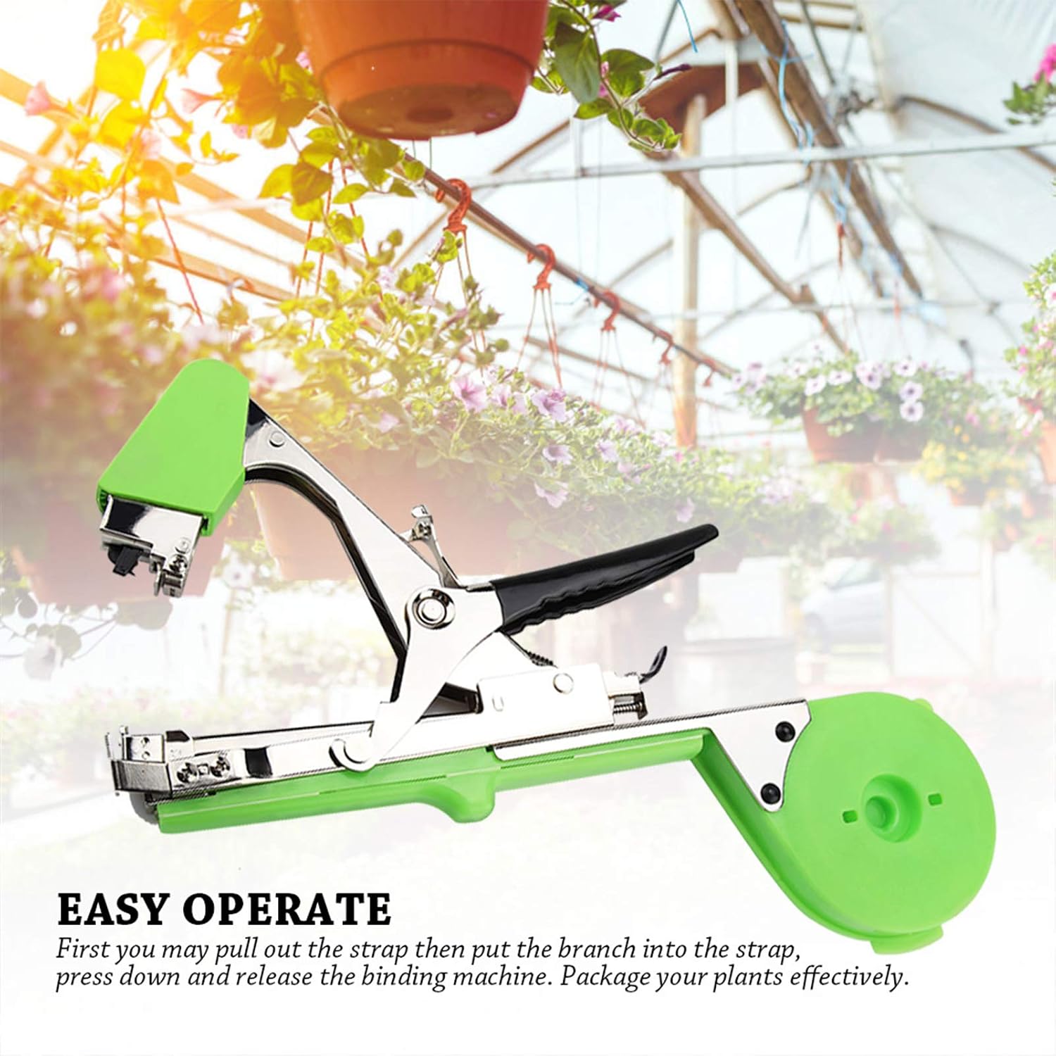 Plant Tying Machine — Garden Tapener for Tomatoes, Grapes & Vines