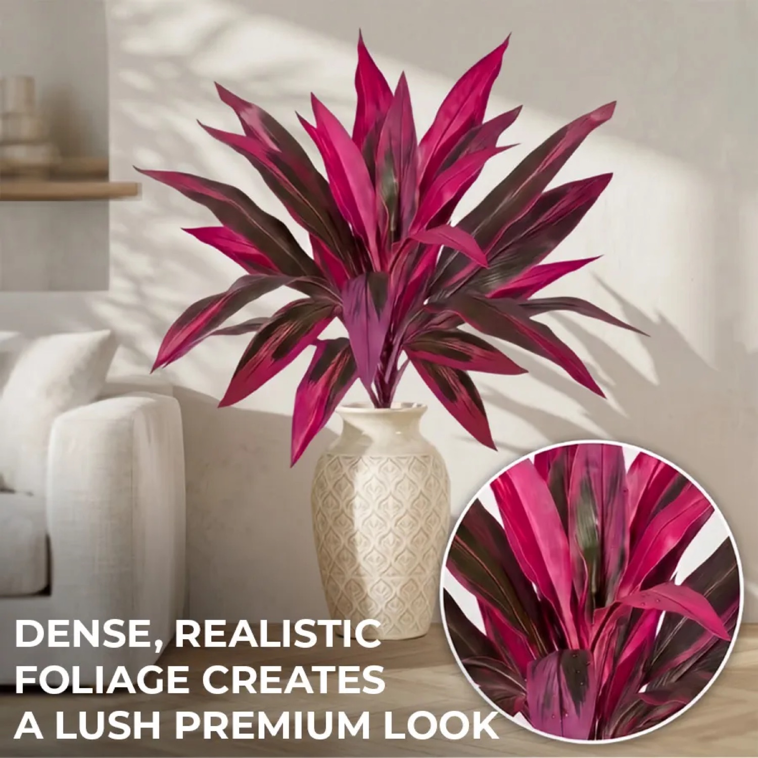 Artificial Dragon's Blood Tree Plants — 2 Pack