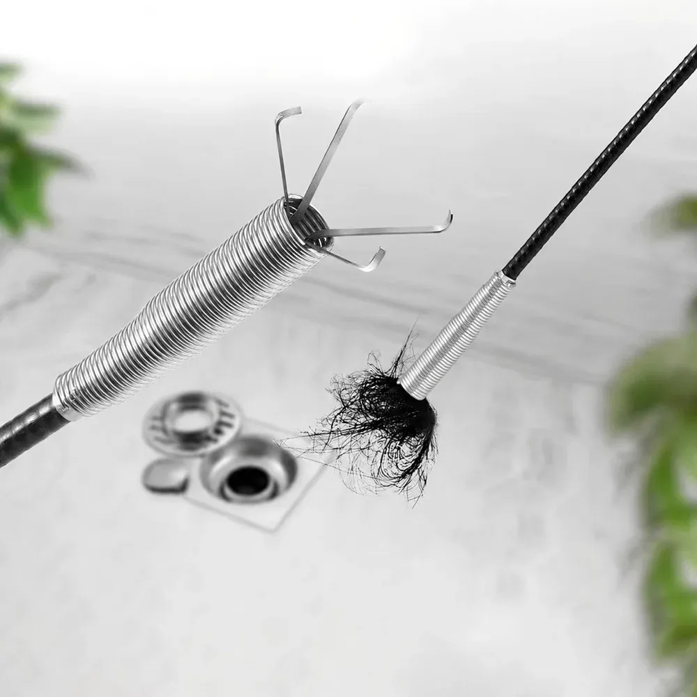 Professional Drain Clog Remover Tool — Heavy-Duty Flexible Claw