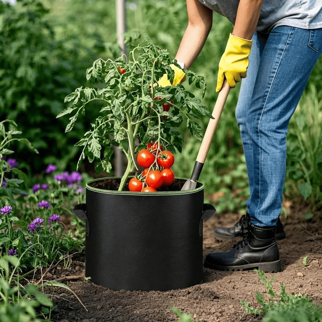 🔥 Hot Sale 69% OFF 🌱5 Pieces 5 Gallon Grow Bag Heavy Duty Aeration Fabric Pots with Handles for Vegetables, Fruits 🪴