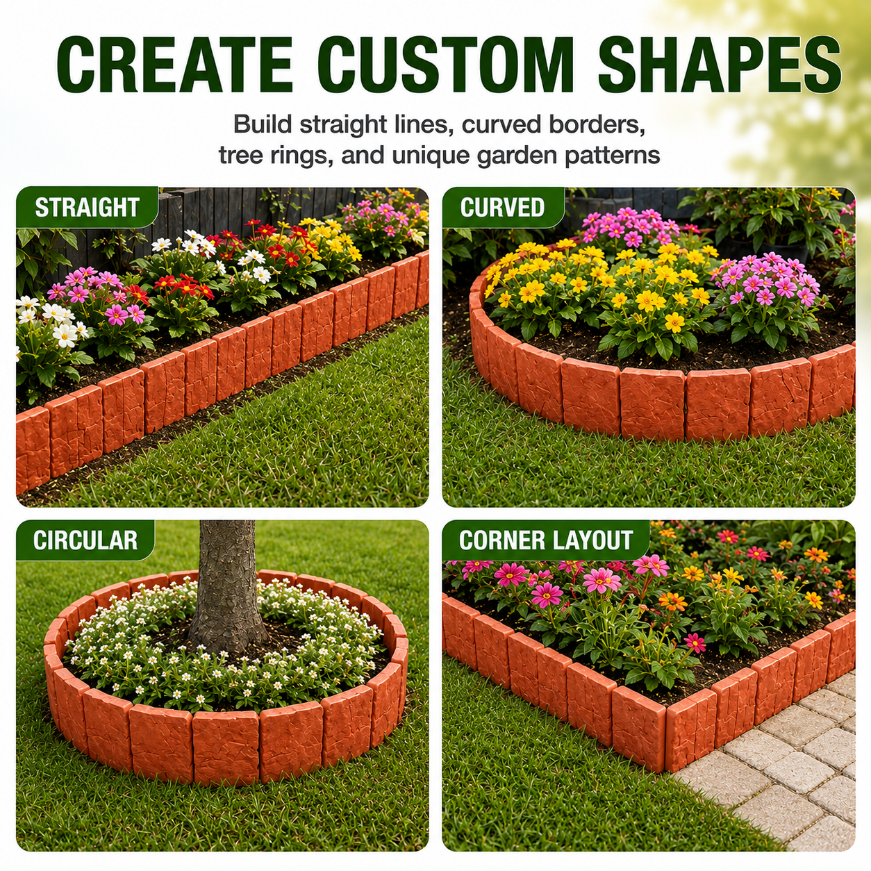 🔥 Hot Sale 59% OFF + Free Shipping 🚧🌱🚧10Pcs/Set Stone-effect garden fence