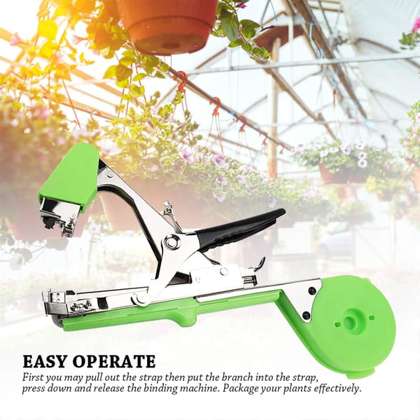 Plant Tying Machine — Garden Tapener for Tomatoes, Grapes & Vines