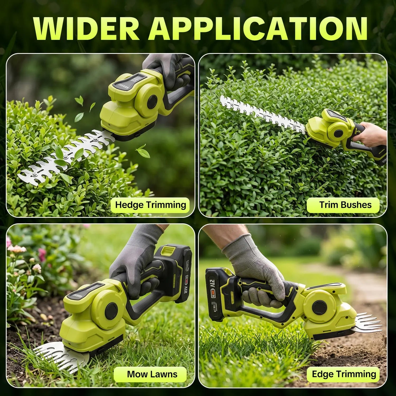 Cordless 2-in-1 Grass Shear & Shrub Trimmer